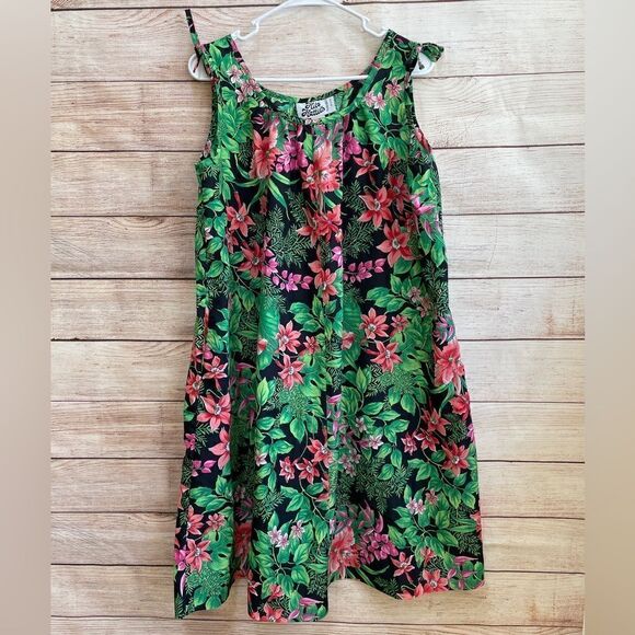 VINTAGE HILO HATTIE’S HAWAII MUMU IN TROPICAL FLORAL PRINT‎ - Picture 1 of 5